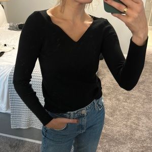 Banana republic black v neck sweater size XS